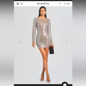 Retrofette Malaya Sequin Embellished Dress